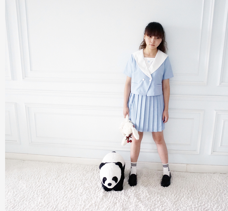 人鱼姬 珍珠眼泪 少女着色制服 jk水手服