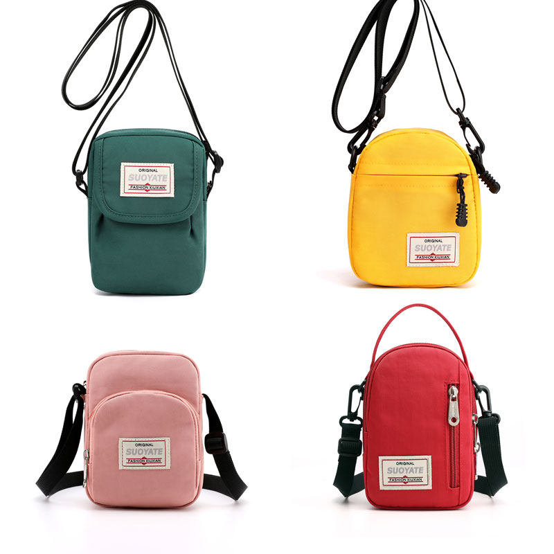 手机背包女斜挎包手机袋子挂脖布袋便携夏天迷你小包包零钱包竖款-mc