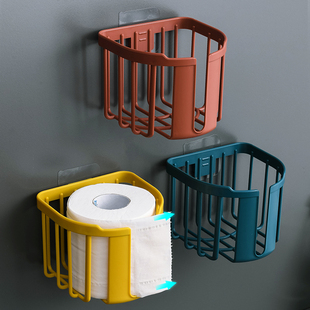 免打孔卫生间置物架厕所纸巾盒厕纸家用手纸架卷纸筒卫生纸卷纸架