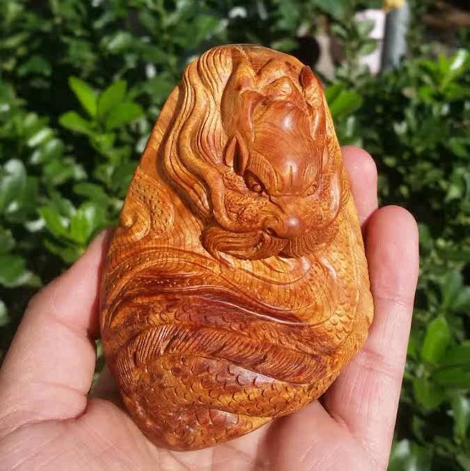 精品麻梨疙瘩火琉璃老料 精雕手把件烟斗平安牌 满瘤疤 高密度