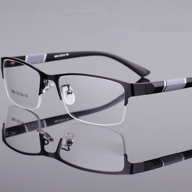 近视眼镜男女半框金属平光无度数防辐射防蓝光抗疲劳电脑手机护目