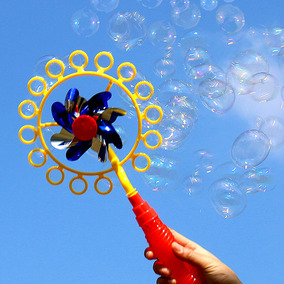 风车泡泡儿童玩具泡泡机水补充液吹泡泡棒风车泡泡器多泡泡浓缩液