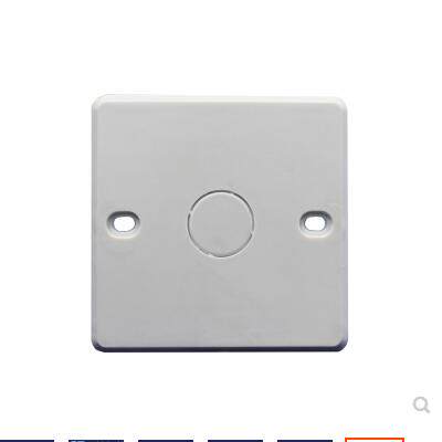 pvc阻燃86型方盖板空白面板暗装接线盒底盒保护盖20孔通用