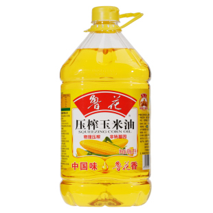 鲁花压榨玉米油大桶5L非转基因物理压榨食用油家用炒菜烘焙植物油