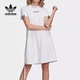 Adidas/阿迪达斯 三叶草 女子夏季运动长款短袖T恤连衣裙 GJ6576