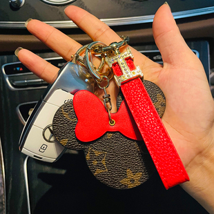 米奇米妮汽车钥匙扣挂件女士精致卡通可爱高档网红钥匙链挂饰礼品