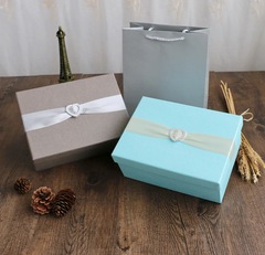欧式精美创意丝带礼品盒长方形丝巾钱包生日礼物盒礼品包装盒子