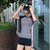 专业运动分体平角游泳衣女保守显瘦遮肚性感大码短袖温泉泳装|ru 专业运动分体平角游泳衣女保守显瘦遮肚性感大码短袖温泉泳装|ru