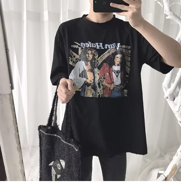 阿茶与阿古人物暗黑印花时髦风欧美街头风短袖T恤在类目 男装, T恤中 - 来自Buy2taobao.com提供专业的淘宝代购服务