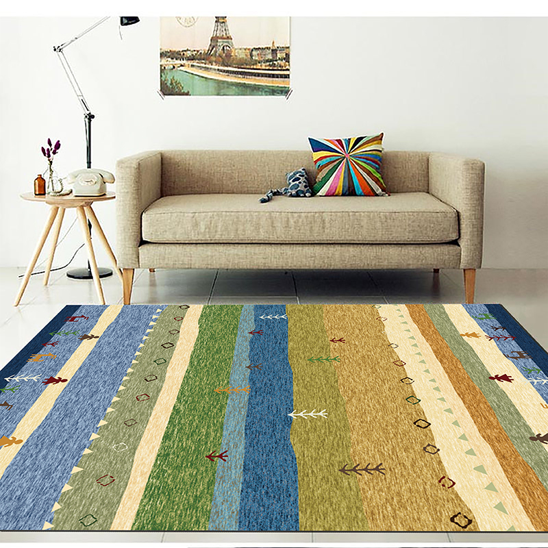 波西米亚地毯客厅轻奢高级茶几毯卧室可睡可坐床边家用大面积地垫