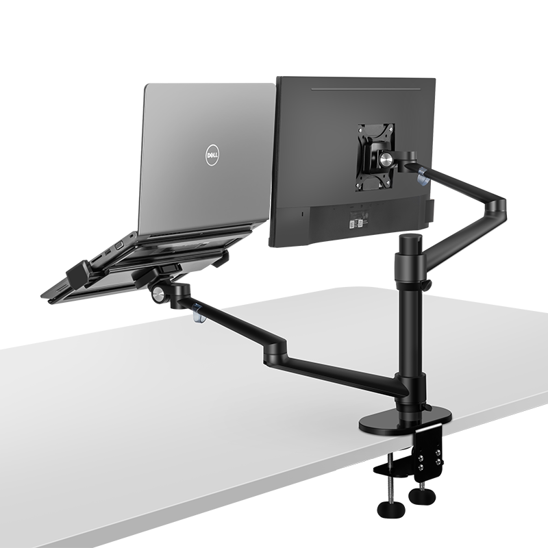 台式机显示器笔记本电脑支架子桌面双屏臂组合架托架折叠悬空增高