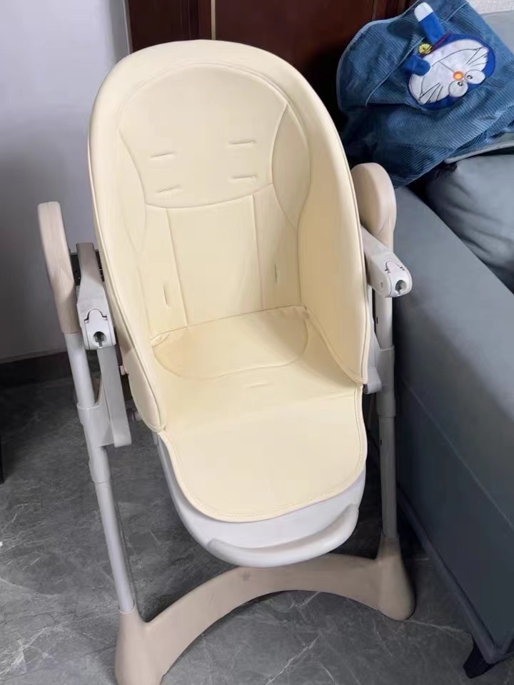 BeiE贝易蛋形儿童餐椅PU坐垫p婴儿吃饭椅座垫皮垫安全带配件适合