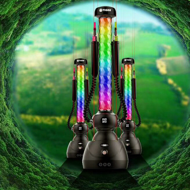 蒸汽烟_阿拉伯水烟全套酒吧ktv 无明火电子tiger蒸汽机 tt带灯烟壶