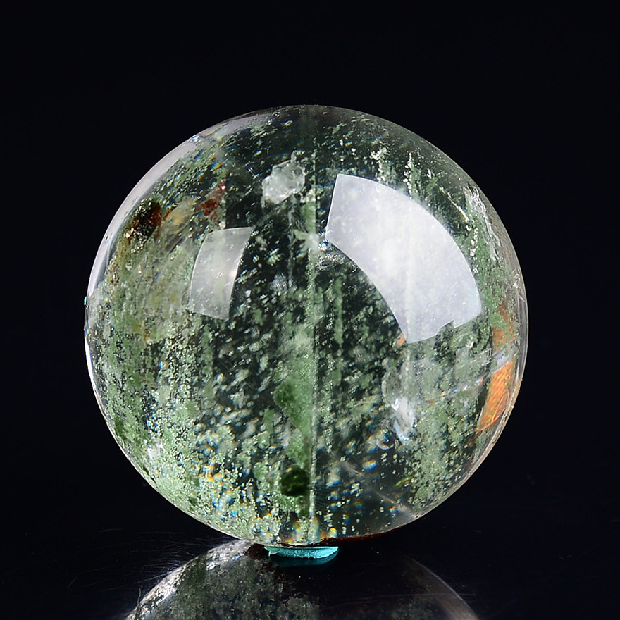 89.18g约40mm天然绿幽灵球