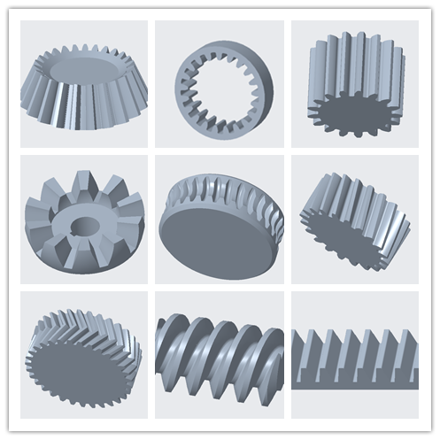 Proe齿轮组模型全参数三维3D图纸creo齿轮库带建模步骤