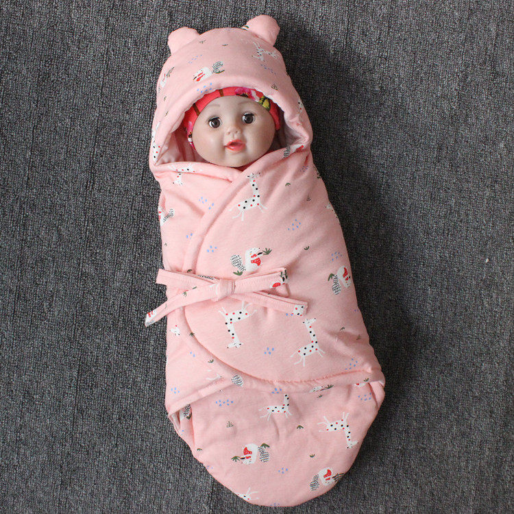 婴儿防惊跳睡袋襁褓包被巾睡觉神器夏季薄款蝴蝶被初生宝宝防惊吓—婴