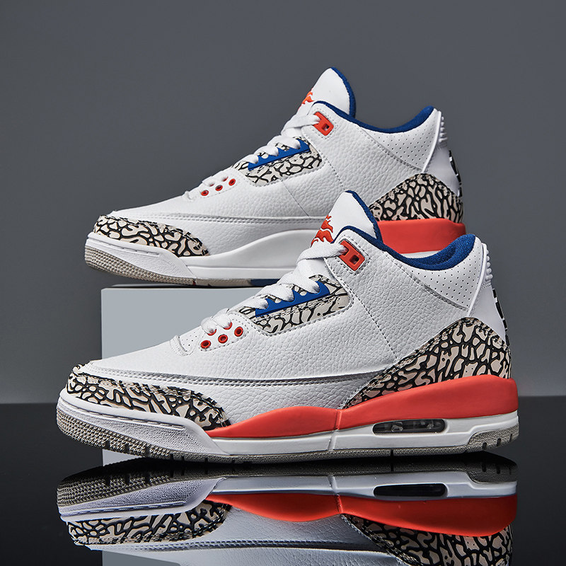 aj男鞋aj3尼克斯藤原浩北卡蓝黑水泥女白水泥实战运动鞋篮球鞋男