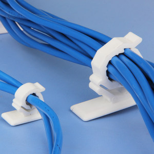 日本km理线器 粘胶式 固线夹 电线固定夹 多功能线路整理夹 4个装