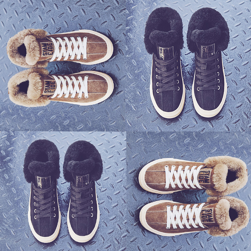 大碼女鞋41-43秋冬季加絨短靴2019秋款棉鞋雪地靴女馬丁靴子42在類目 女鞋, 靴子中 - 來自Buy2taobao.com提供專業的淘寶代購服務