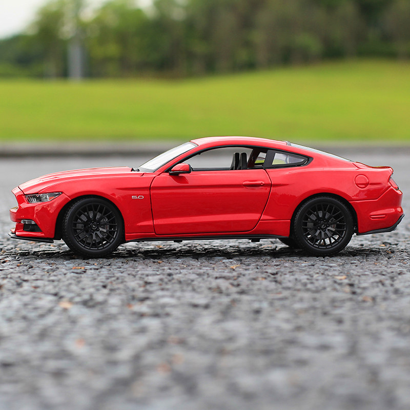 美驰图福特野马汽车模型仿真mustang合金原厂肌肉跑车模型摆件118