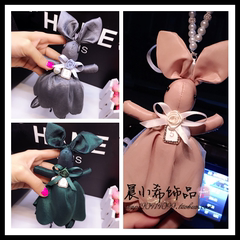 韩国蓬蓬裙可爱小香兔子包包挂件创意钥匙扣 时尚汽车挂件包邮