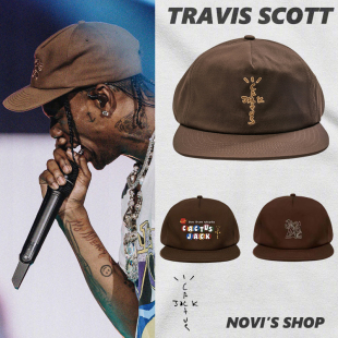 潮牌Travis Scott平沿帽rapper帽子美式嘻哈帽CactusJack麦当劳帽