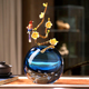 轻奢琉璃珐琅花瓶摆件高级感高端水晶玻璃客厅艺术高档家居装饰品