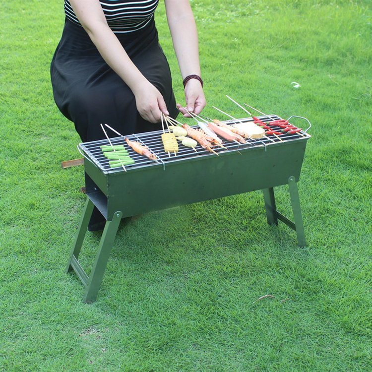 热销户外烧烤炉 全套工具_烧烤炉家用烧烤架户外木炭3-5人以上工具