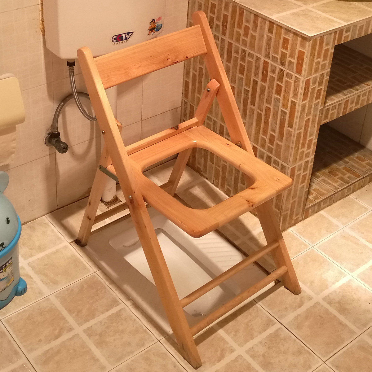 老人坐便椅木质马桶凳子椅子座便坐便器老年座厕椅孕妇家用实木制