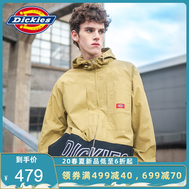 Dickies拼接印花夹克 男式春季新品橡筋可调节袖口薄外套DK007317