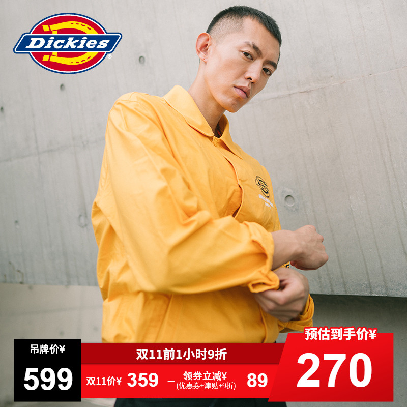 Dickies官方早秋新品下摆抽绳衬衫式夹克 衬衫薄外套DK007102