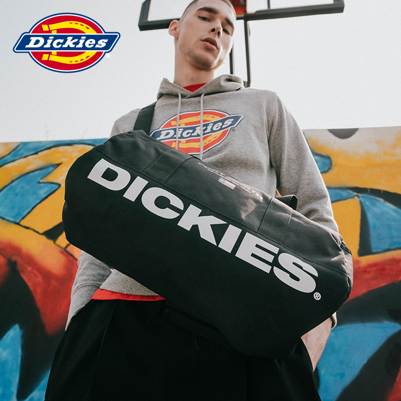 Dickies撞色设计斜挎包时尚运动休闲桶包潮流拼色单肩包 DK003572