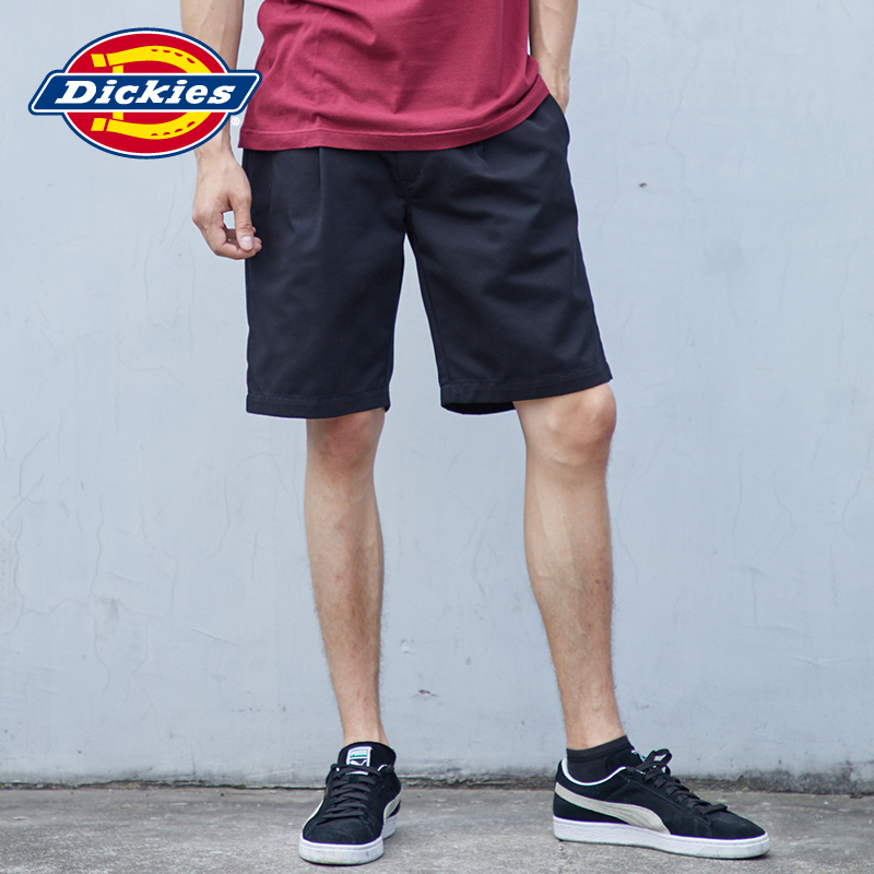 Dickies18新款夏装 TC斜纹休闲男士工装阔腿短裤182M40WD04