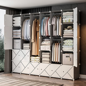 衣柜收纳组装大容量图片