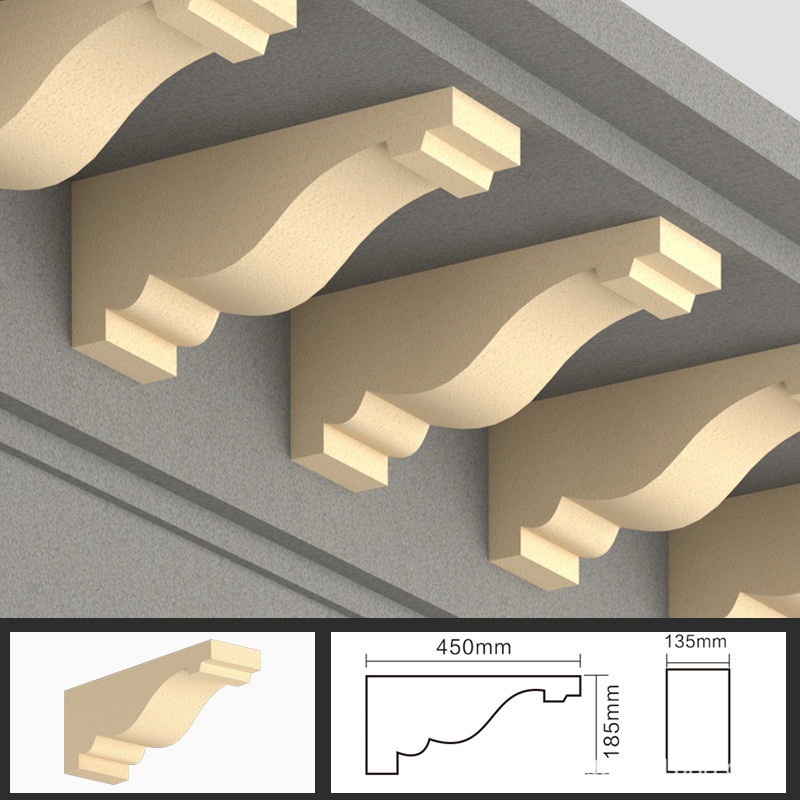 三炫室外别墅外墙eps梁托成品欧式装饰线条grc泡沫腰线牛腿梁拖