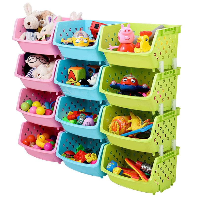 宝宝儿童玩具收纳架箱书架多层筐神器厨房分类整理储物柜子置物架