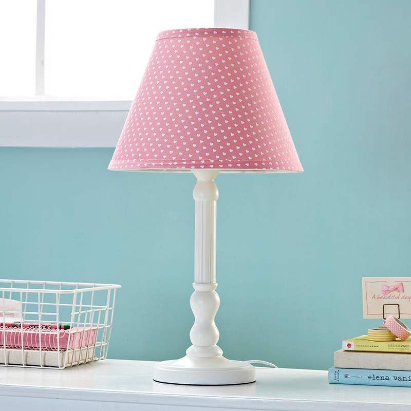 一折粉灯_美式乡村少女台灯创意个性灯具粉色温馨浪漫