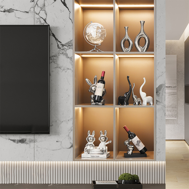 现代简约家装新房客厅家居电视柜两边摆设酒柜装饰品摆件轻奢高档