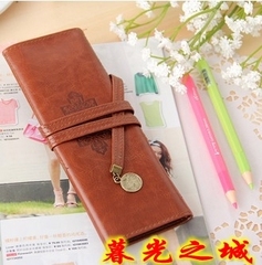 新品包邮！韩国可爱笔袋 创意文具盒 帆布笔袋 大容量笔盒 文具袋