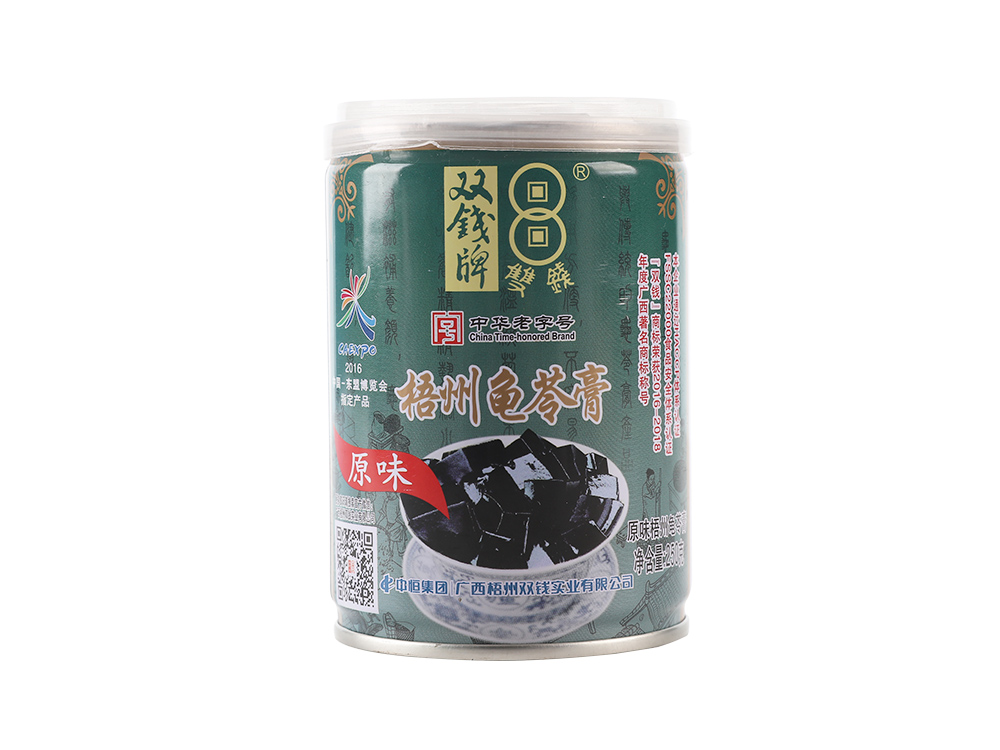 中华老字号双钱牌梧州龟苓膏250克1罐原味纯正即食清凉