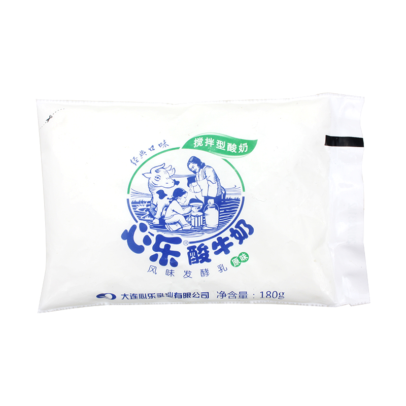 6心乐俄罗斯风味炭烧酸奶180g/袋已售19新品天猫￥4折后价￥4心乐酸