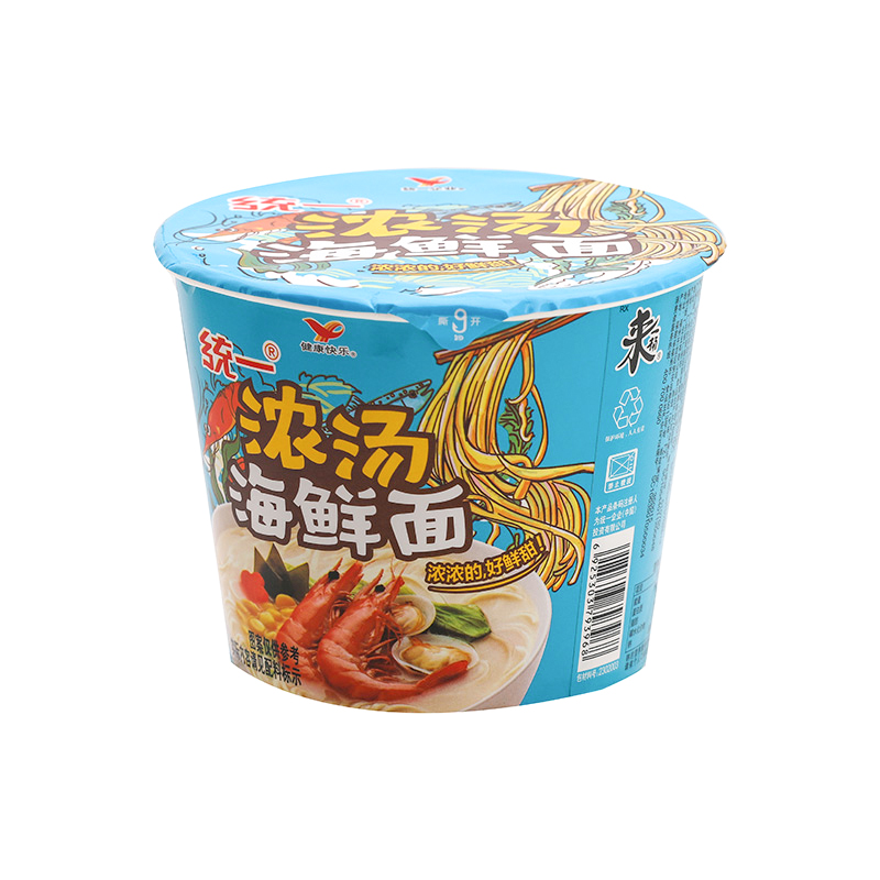 统一来一桶浓汤海鲜面101克/桶