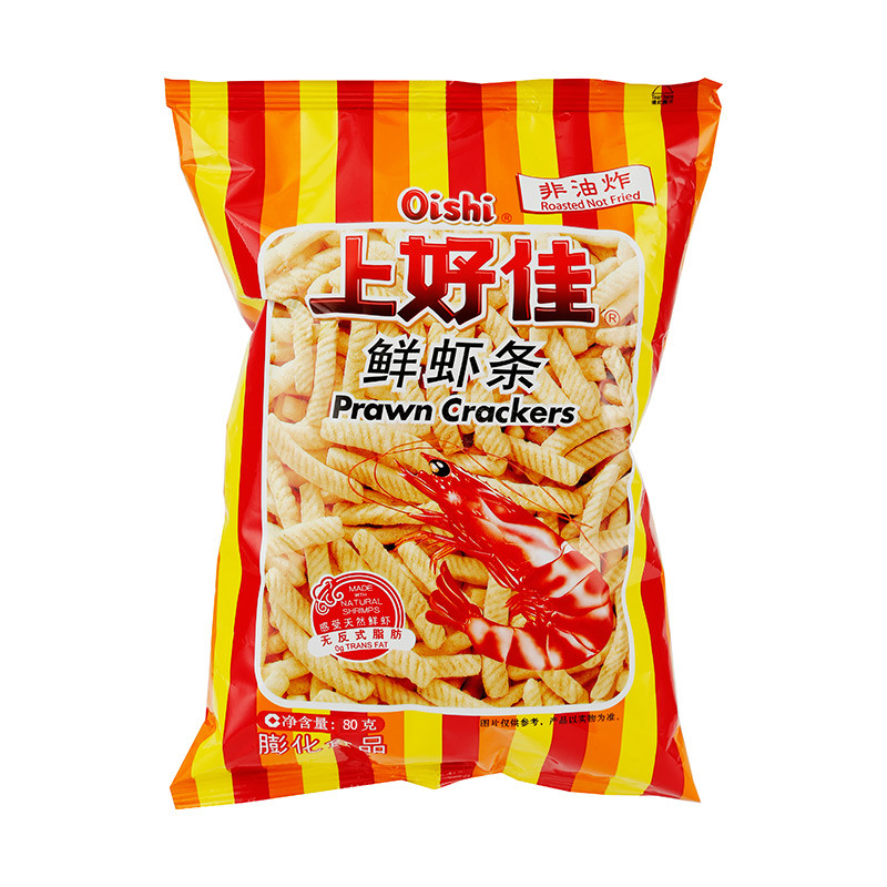 上好佳80克/包休闲零食吃货鲜虾条