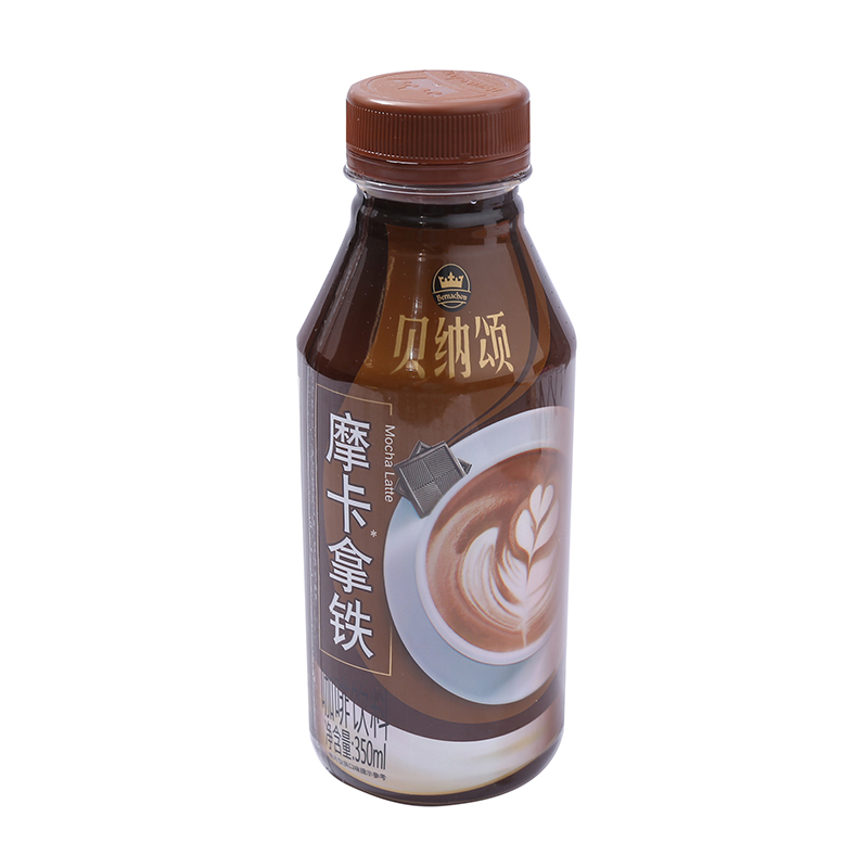 贝纳颂摩卡拿铁咖啡饮料350ml香甜元气精细研磨