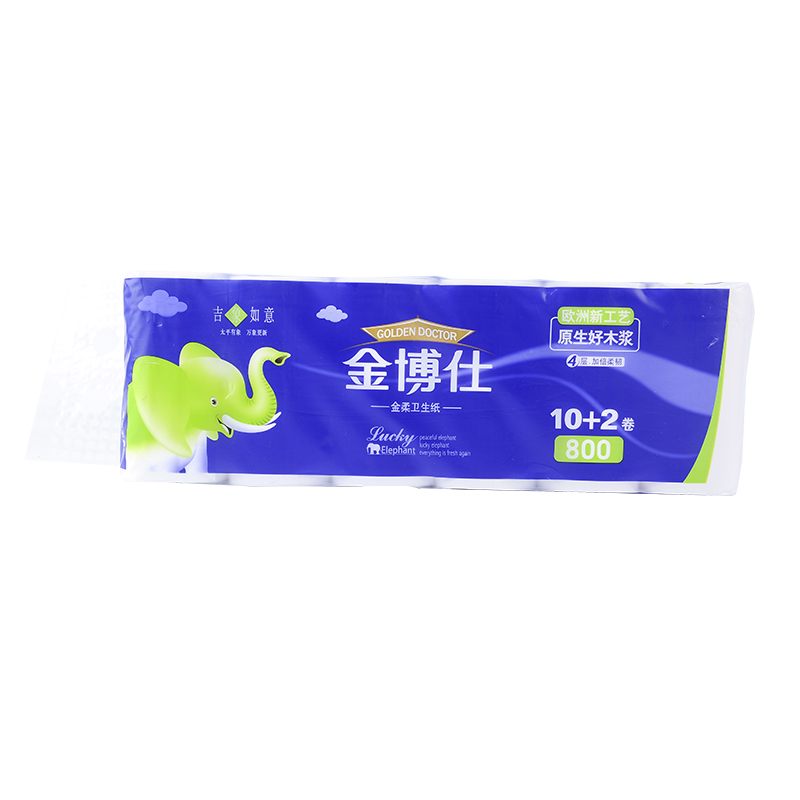 金博仕吉象如意系列800g无芯卫生纸