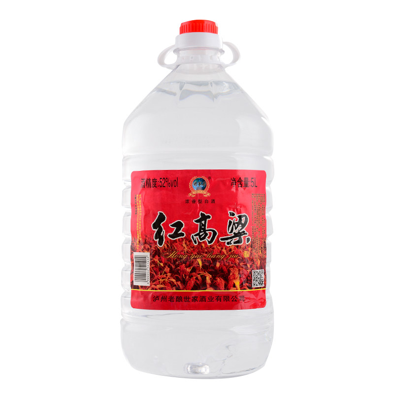 52度红高粱白酒5l/桶泸州世家家酒 | 好酒推荐