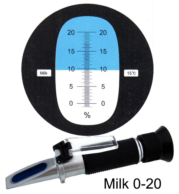 高档高精准牛羊奶掺水辨别真假检测仪奶品测试折射折光仪浓度计开