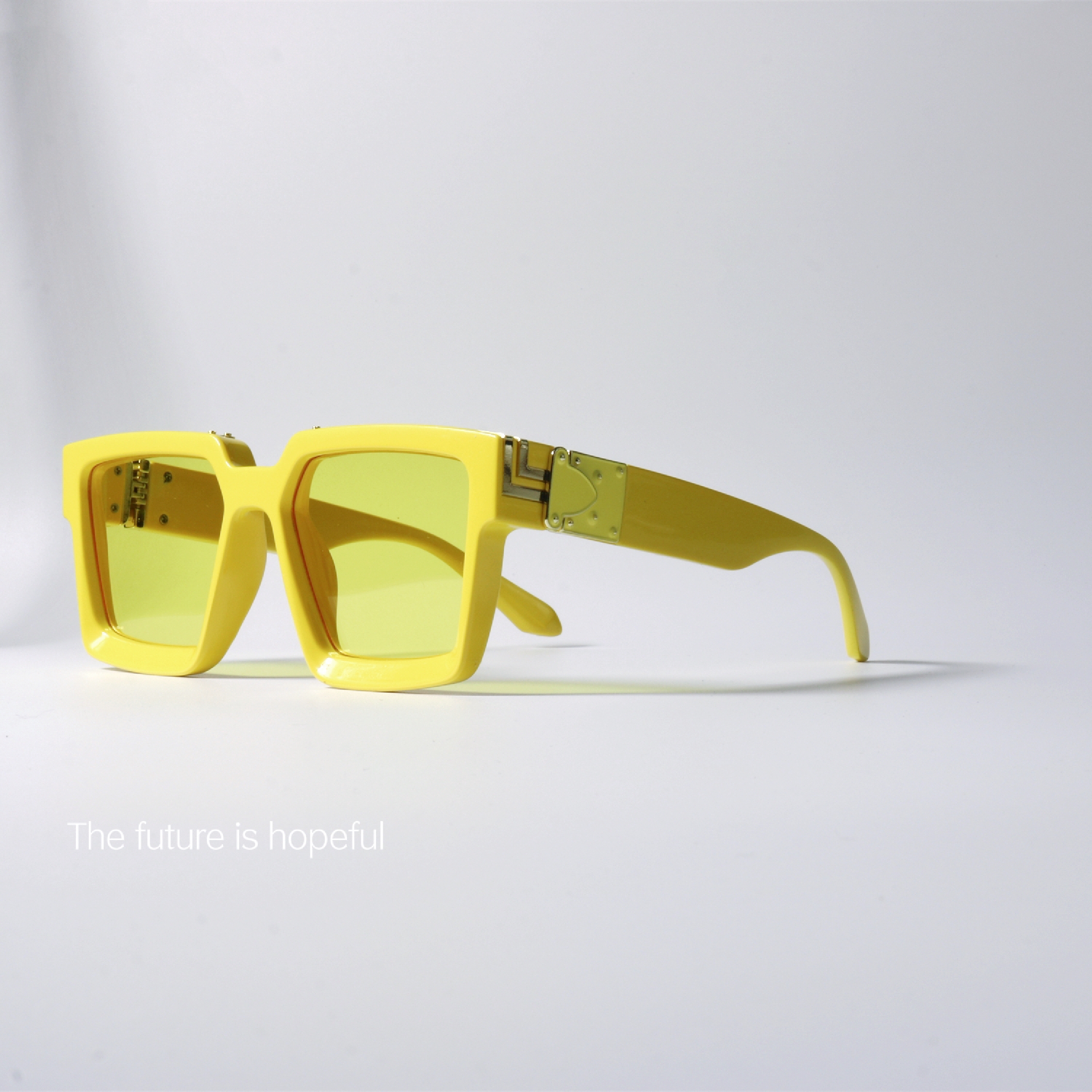 马卡龙配色方形粗框眼镜UV400防紫外线配近视宫廷风朋克太阳眼镜