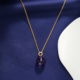 925银紫水晶吊坠女简约精致小众设计感项链送礼物个性颈链锁骨链