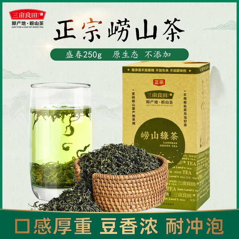 崂山绿茶2023春茶山东散装云雾茶叶非日照茶袋装250g青岛特产